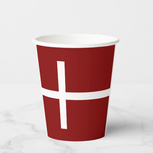 Danish flag_coat arms paper cups