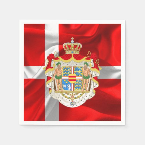 Danish flag_Coat of arms Paper Napkins