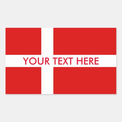 Danish flag custom stickers for Denmark