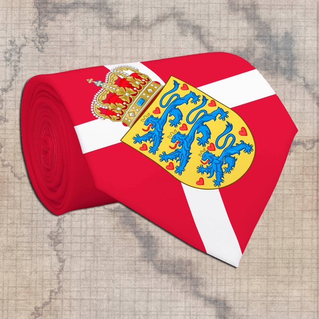 Danish Flag & Denmark business, travel / sports Neck Tie (Creator Uploaded)