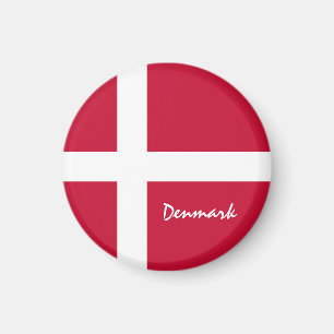Danish flag & Denmark holiday, travel /sports Magnet