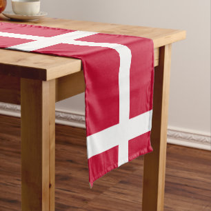 Danish Flag & Denmark travel, holiday/sport fans Short Table Runner