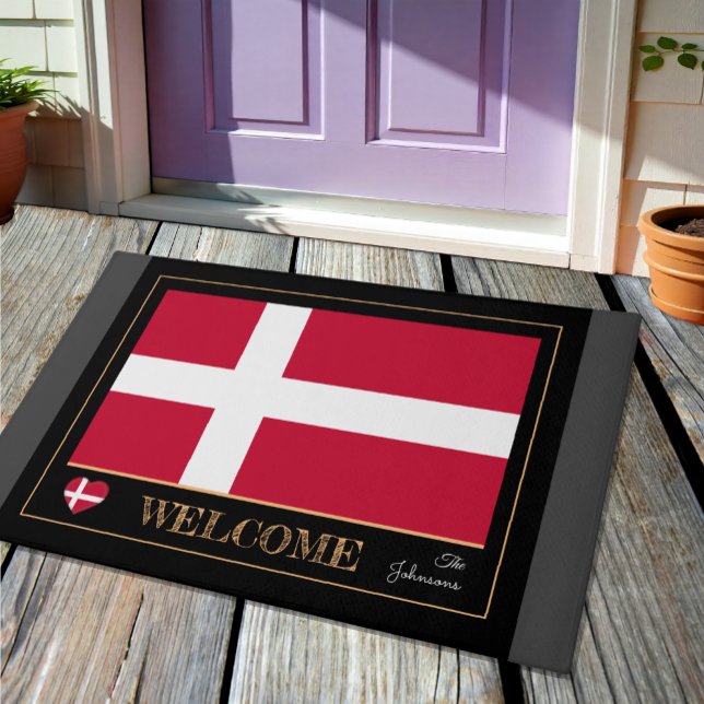 Danish Flag, Denmark Welcome house mats / sports (Creator Uploaded)