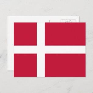 Danish Flag, Flag of Denmark Postcard