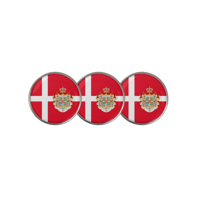 Danish flag golf ball marker (3 Up)
