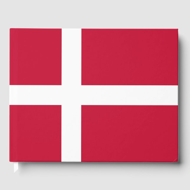 Danish Flag Guest Book (Front)