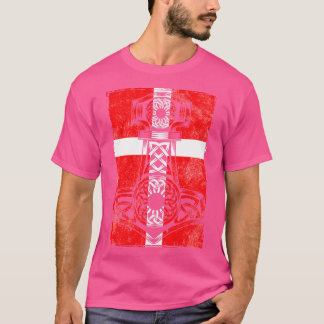 Danish Flag Mjlnir T-Shirt