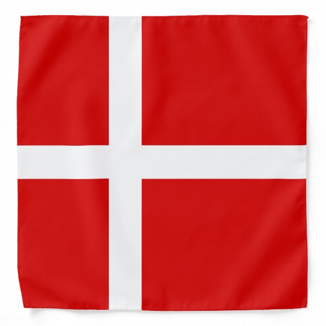 Danish flag of Denmark bandana (Front)