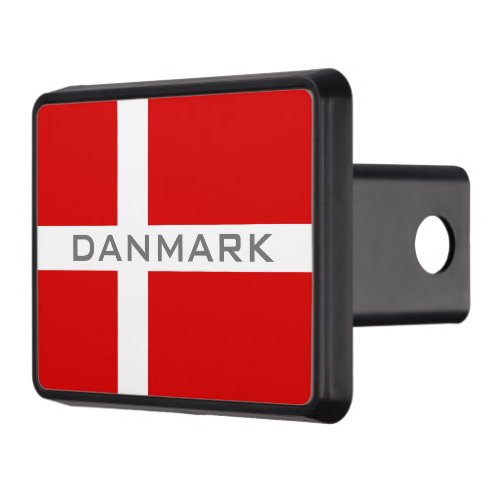 Danish flag of Denmark car trailer hitch cover