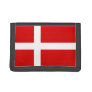 Danish flag of Denmark custom velcro wallet