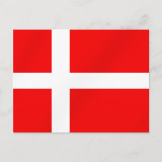 Danish flag of Denmark for Danes Postcard