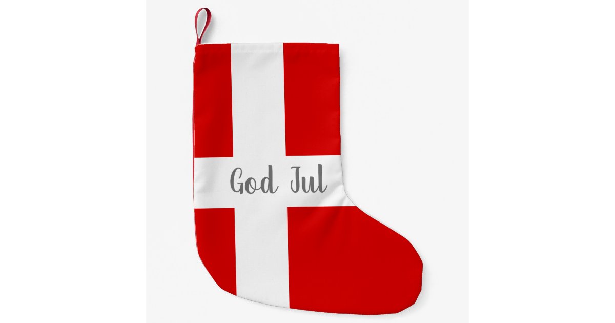 Danish Flag Of Denmark God Jul Christmas Party Small Christmas Stocking Zazzle Com Some areas in denmark have unofficial flags, listed below. zazzle