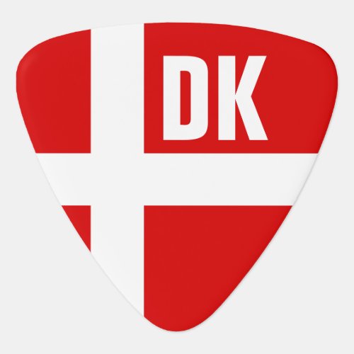 Danish flag of Denmark personalized guitar pick