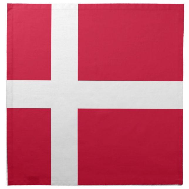Danish Flag on MoJo Napkin (Front)