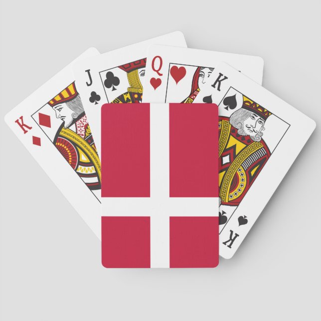 Danish Flag Poker Cards (Back)