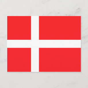 Danish Flag Postcard