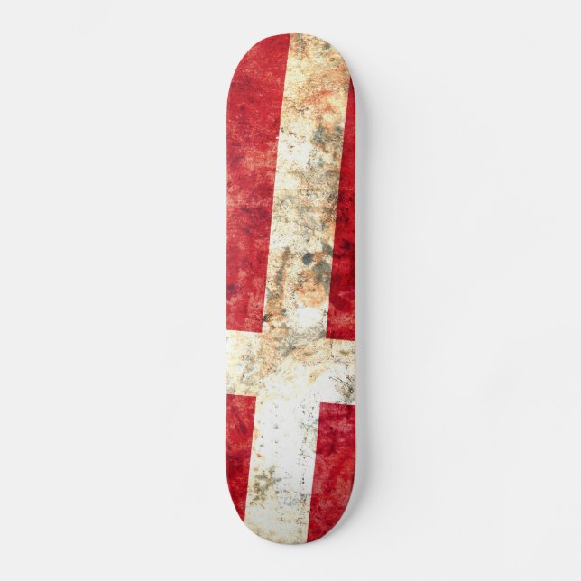 Danish Flag Skateboard (Front)