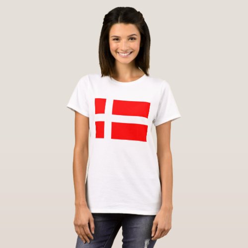 Danish Flag T_shirt