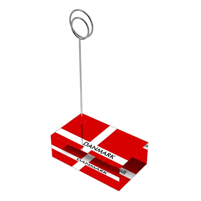 Danish flag table place card holders for wedding (Corner)
