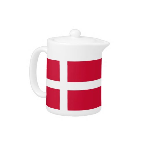 Danish Flag Teapot