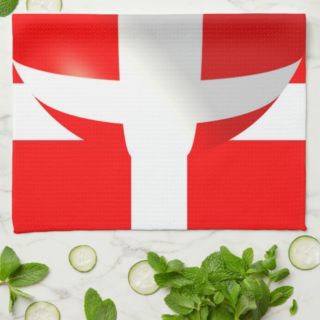 Danish Flag Towel (Folded)