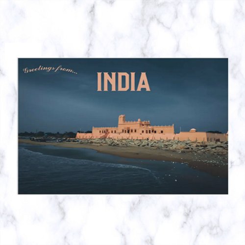 Danish Fort in Tharangambadi India Postcard