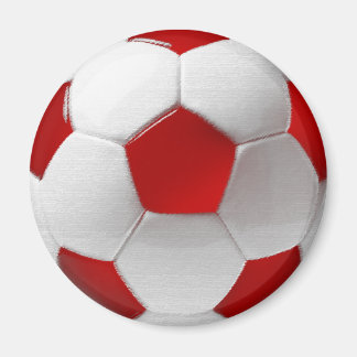 Danish fudbold soccer ball of Denmark Magnet