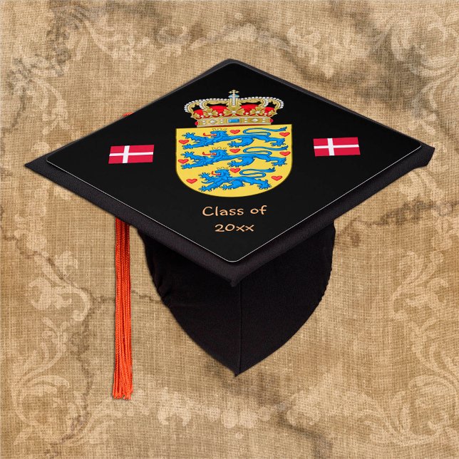 Danish Graduate & Denmark students / University Graduation Cap Topper (Creator Uploaded)