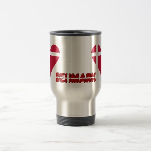 Danish heart travel mug