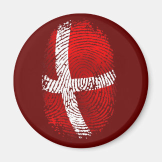 Danish identity Dansk fingerprint DNA gifts Magnet