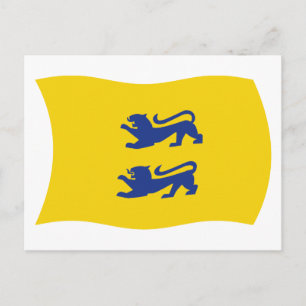 Danish Minority of Southern Schleswig Flag Postcar Postcard