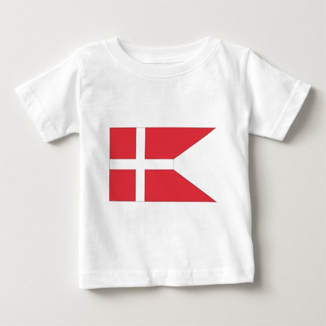 Danish National Flag Baby T-Shirt (Front)