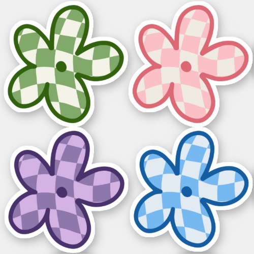 Danish Pastel Aesthetic Daisy Flower Stickers