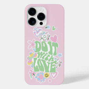 DANISH PASTEL RETRO DO IT WITH LOVE iPhone 14 PRO MAX CASE