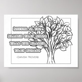 Danish Proverb Coloring Poster