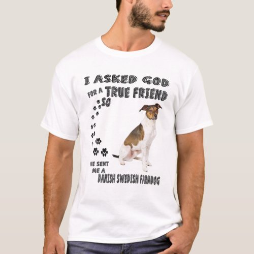 Danish Swedish Farmdog Quote Mom Dad Scanian Terr T_Shirt