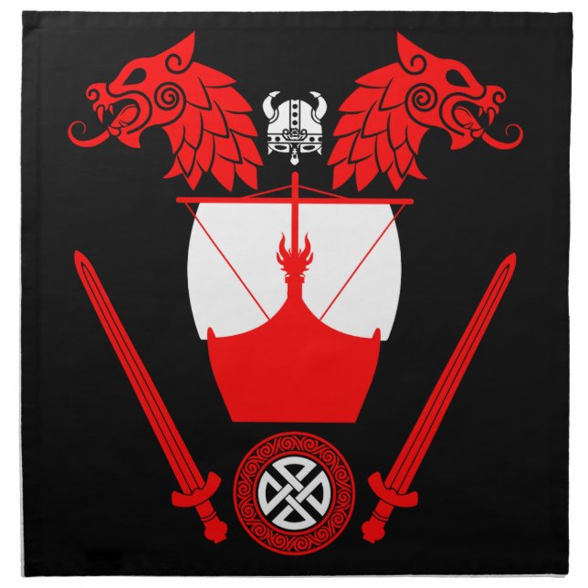 Danish Viking Cloth Napkin (Front)
