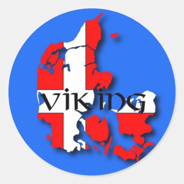 Danish Viking Sticker (Front)