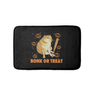 Dank Meme Cheems Halloween Dog Bath Mat