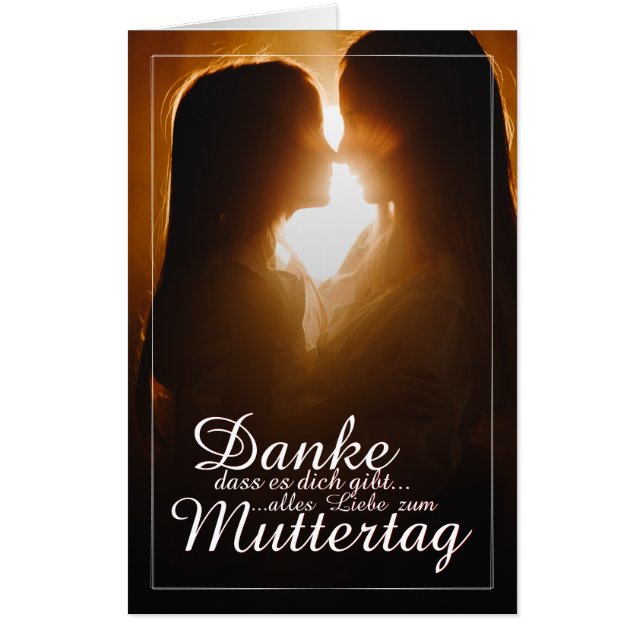 Danke, dass es dich gibt - Muttertag Card (Front)
