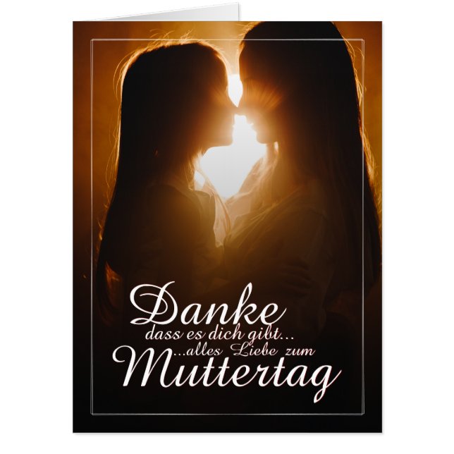 Danke, dass es dich gibt - Muttertag Card (Front)