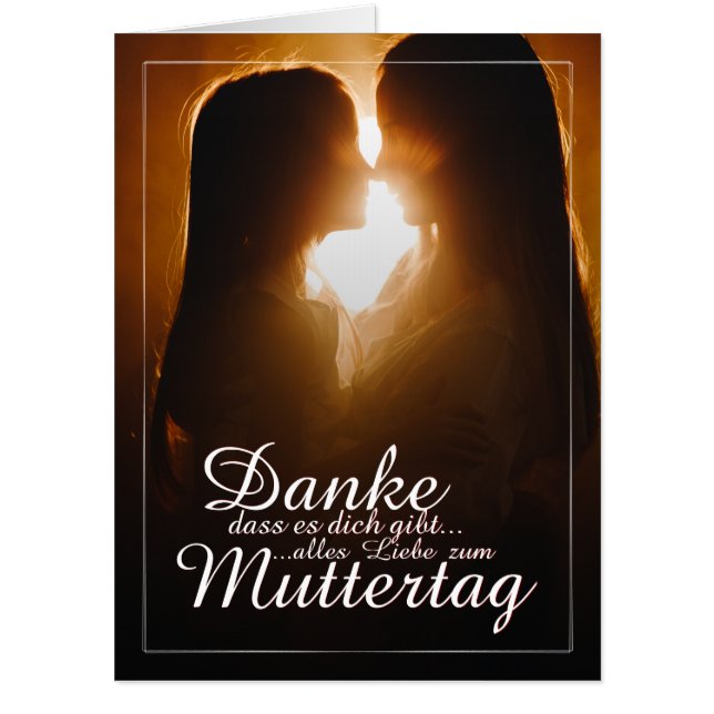 Danke, dass es dich gibt - Muttertag Card (Front)