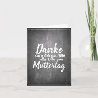 Danke, dass es Dich gibt - Muttertag - Kreidetafel Card