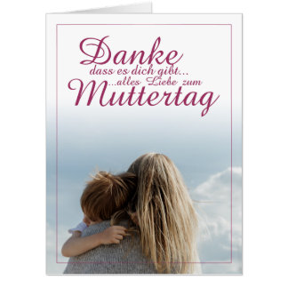 Danke, dass es dich gibt, Muttertag, Mutter & Kind Card