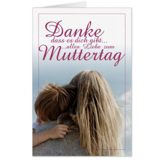 Danke, dass es dich gibt, Muttertag, Mutter & Kind Card