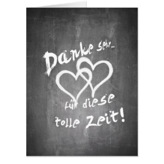 Danke für diese tolle Zeit auf einer Kreidetafel Card
