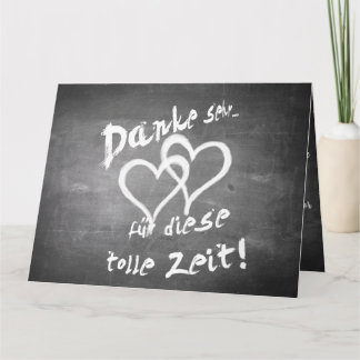 Danke für diese tolle Zeit auf einer Kreidetafel Card