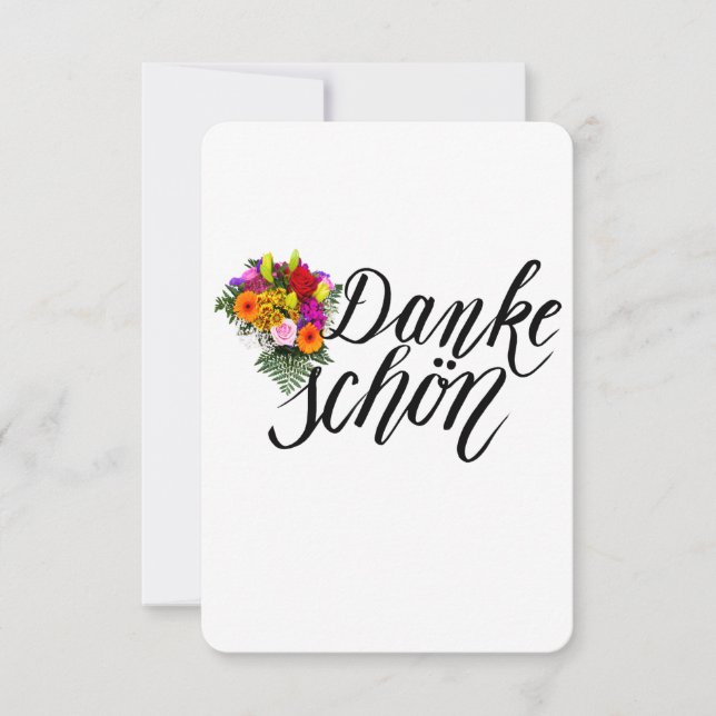Danke Schon Thank You Note Card (Front)