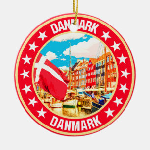 Danmark ceramic ornament