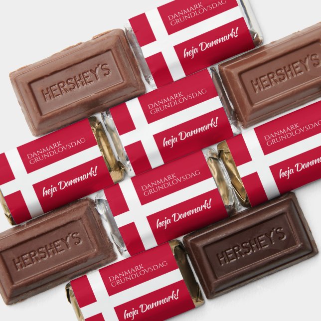 Danmark Grundlovsdag Danish National Day Flag Hershey's Miniatures (Assorted)